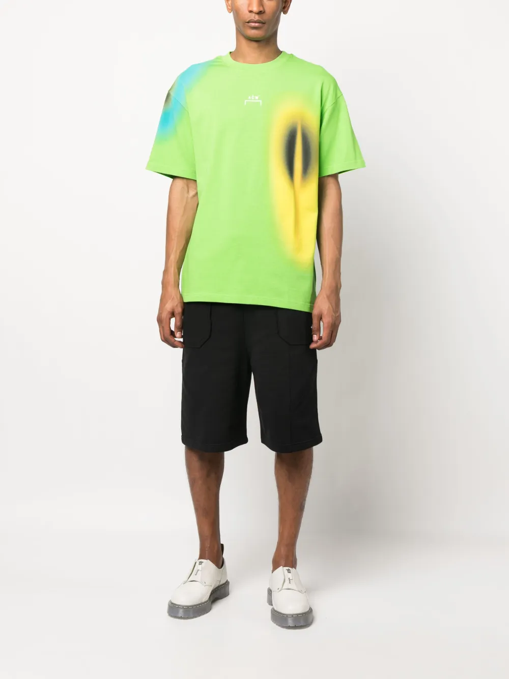 A-COLD-WALL* T-shirt met print - Groen