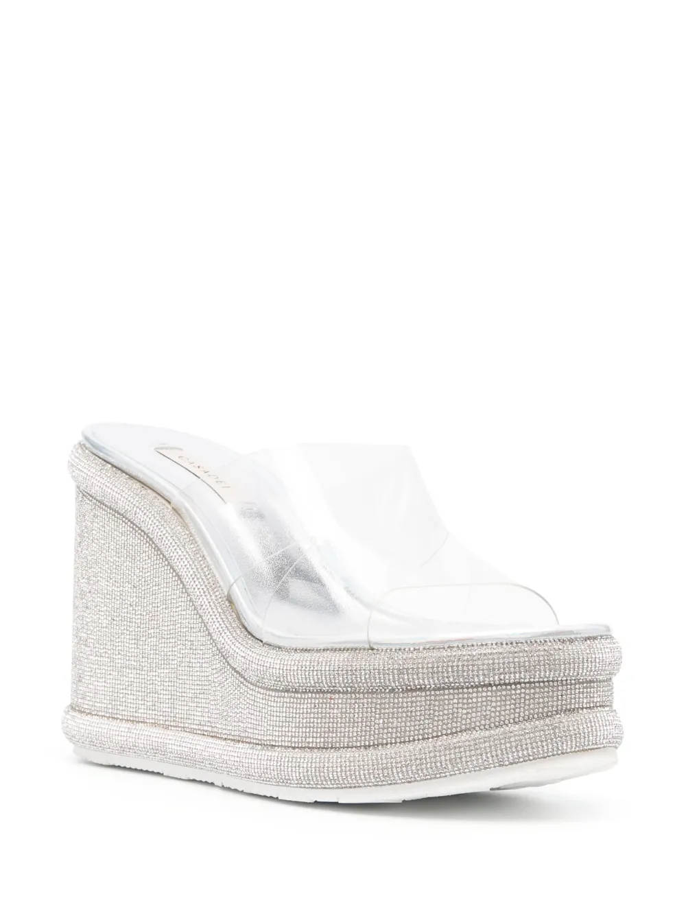 Casadei Muiltjes met sleehak - Zilver
