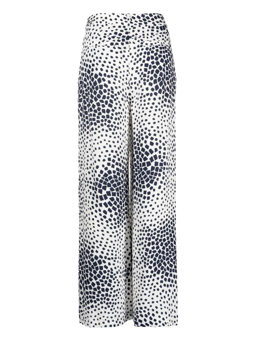 DVF Diane von Furstenberg Palazzo broek met abstracte print - Wit