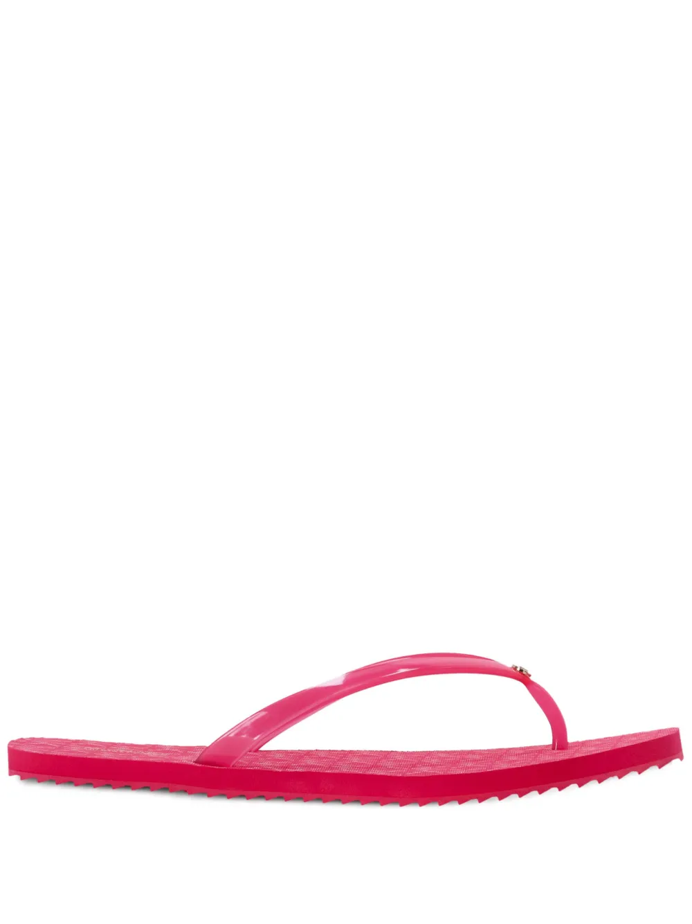 Michael Michael Kors Jinx Logo-charm Flip Flops In Multi