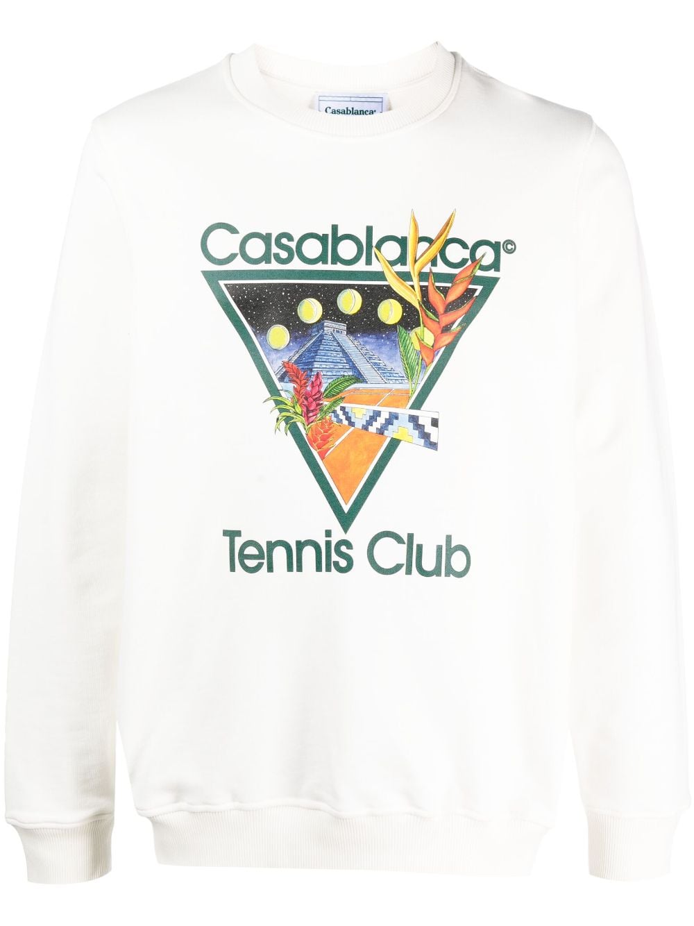 Casablanca Tennis Club Icon graphic-print Sweatshirt - Farfetch