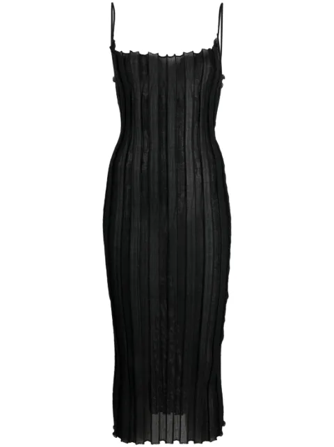 A. ROEGE HOVE Katrine ribbed midi dress