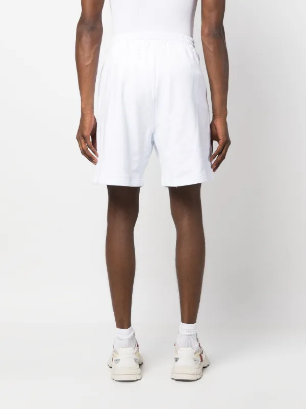 【送料&関税込】MSGM Printed Cotton Shorts MSGM logo-print Cotton Shorts | White | FARFETCH JO