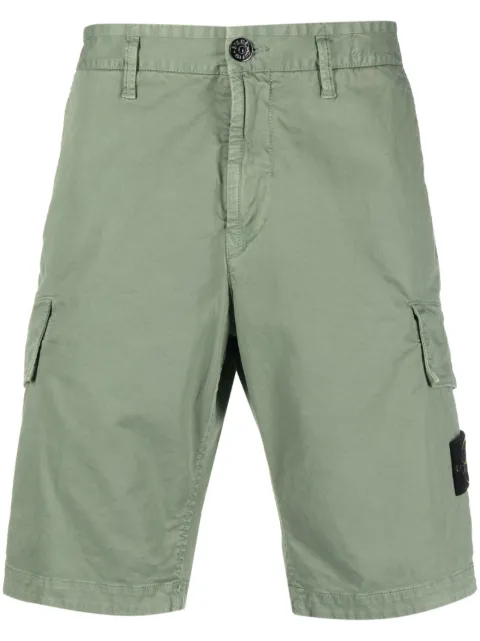 Stone Island compass-motif cargo shorts