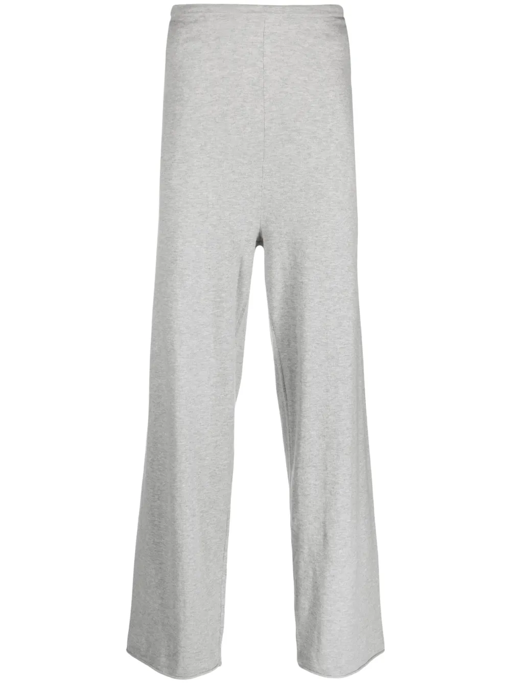 extreme cashmere Nº278 Judo fine-knit wide-leg trousers - Grey