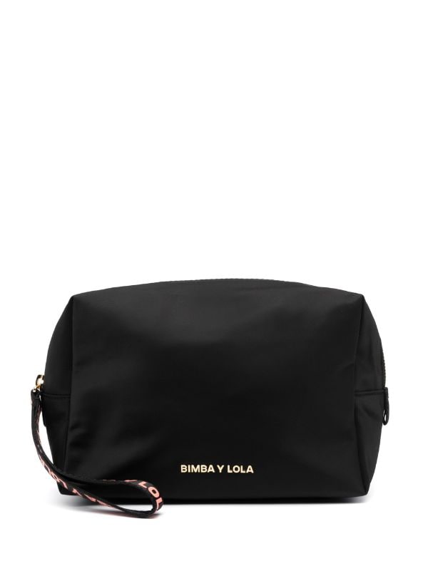 Bimba Y Lola Medium logo-plaque Crossbody Bag - Black