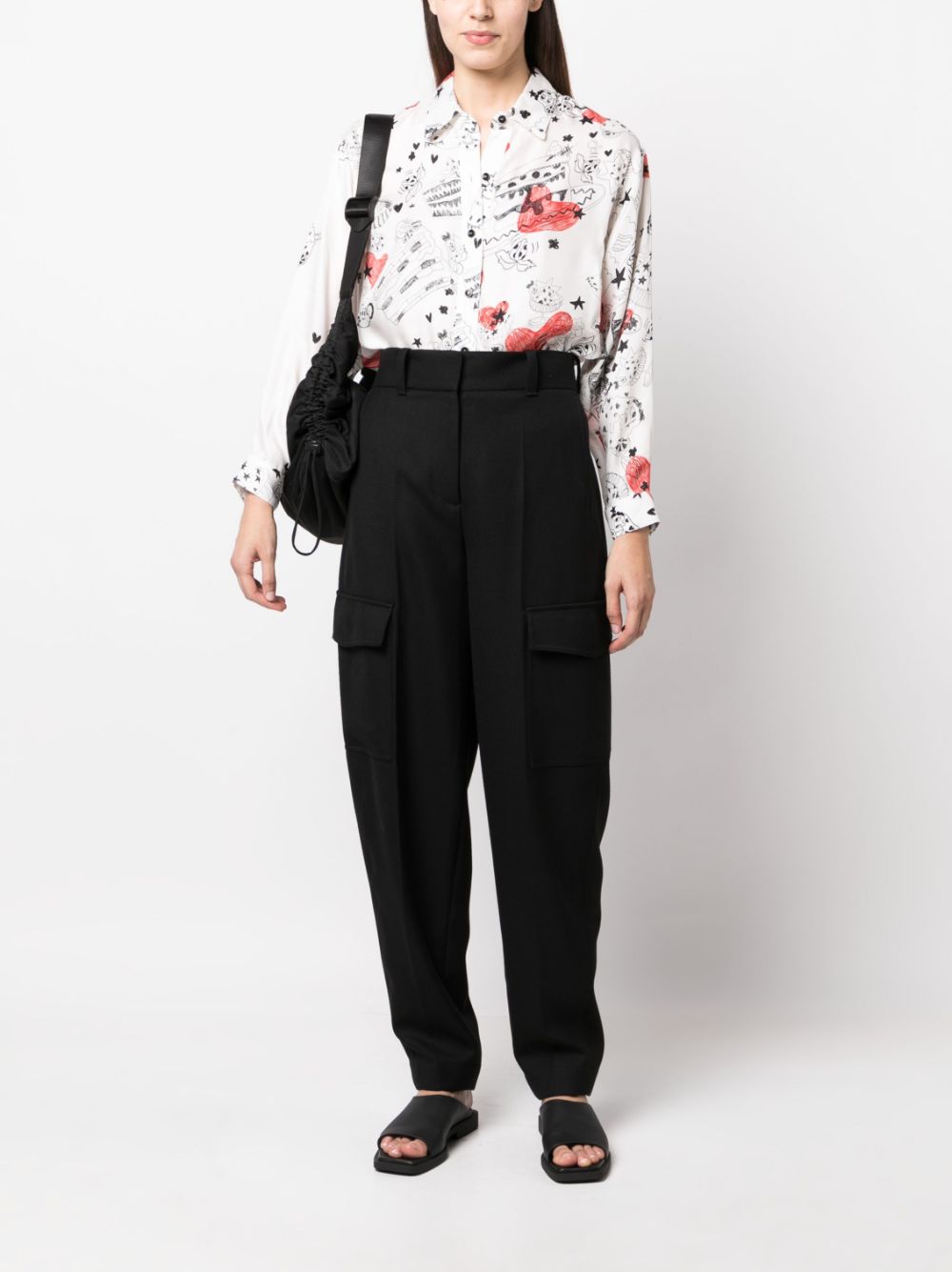 Bimba y Lola Blouse met lange mouwen - Wit