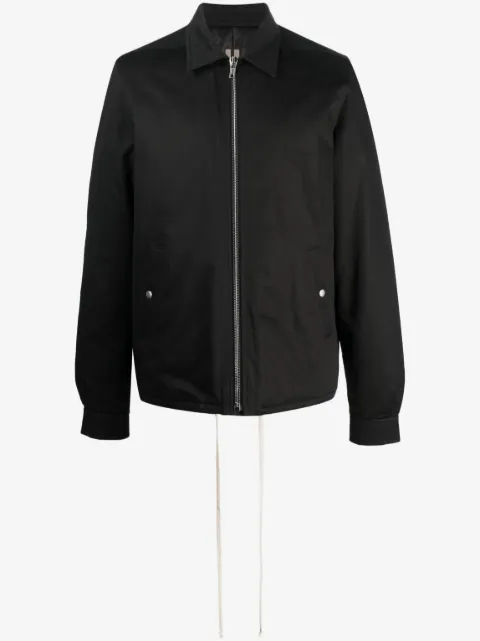 Rick Owens pointed-collar zip-up windbreaker