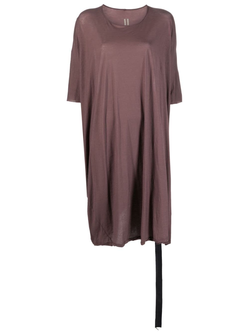 Rick Owens Minerva Cotton T-shirt Dress In Purple