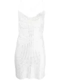 P.A.R.O.S.H. stud-embellished mini dress - White