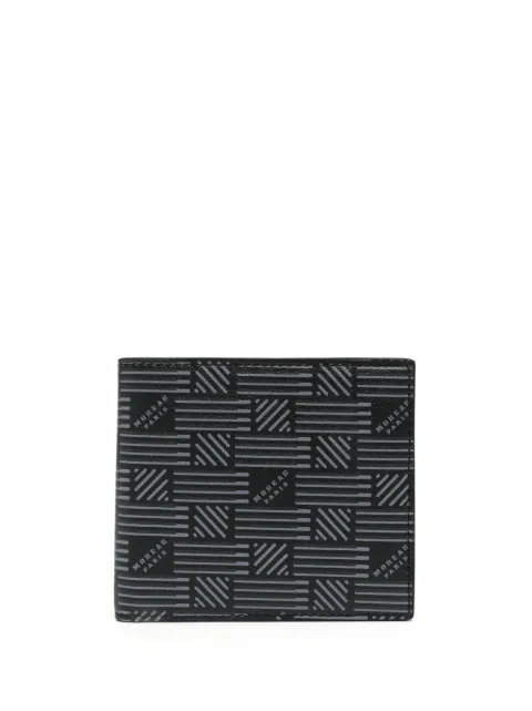 Moreau logo-print bi-fold leather wallet