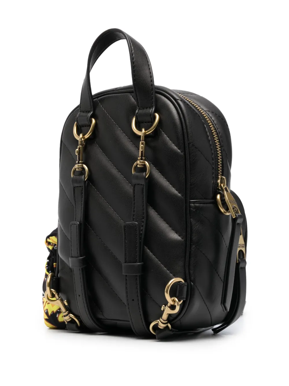 Versace Jeans Couture Quilted Leather Backpack In Black ModeSens