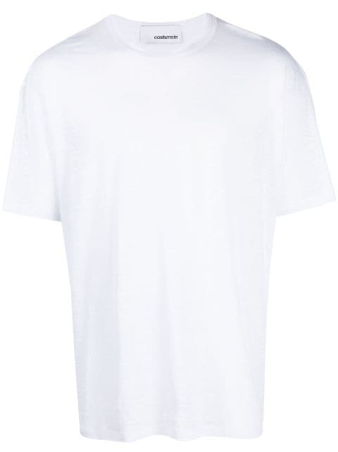 Costumein slub-texture linen T-shirt