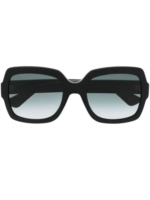 Gucci Eyewear 로고 장식 오버사이즈 프레임 선글라스