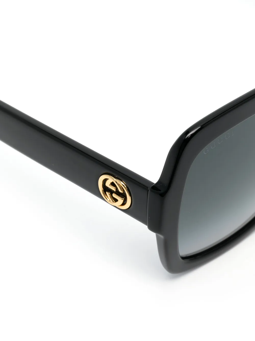 Gucci Eyewear logo plaque Oversize Frame Sunglasses Farfetch