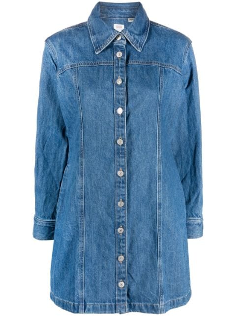 Levi's long-sleeve button-up mini dress