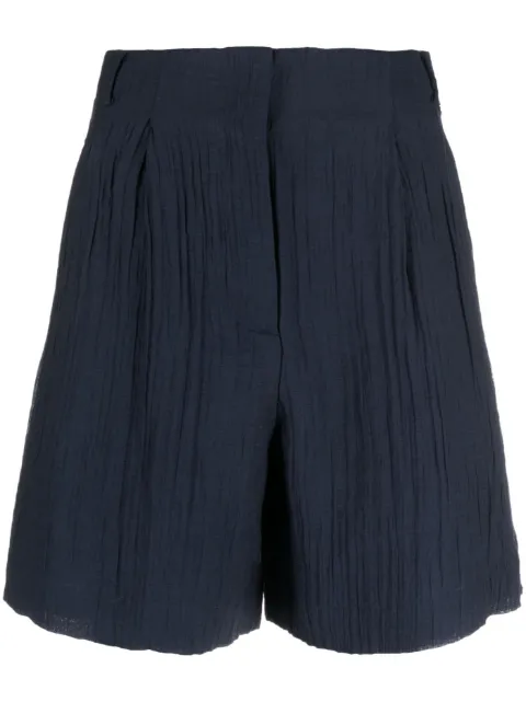 Armani Exchange high-waist crepe shorts