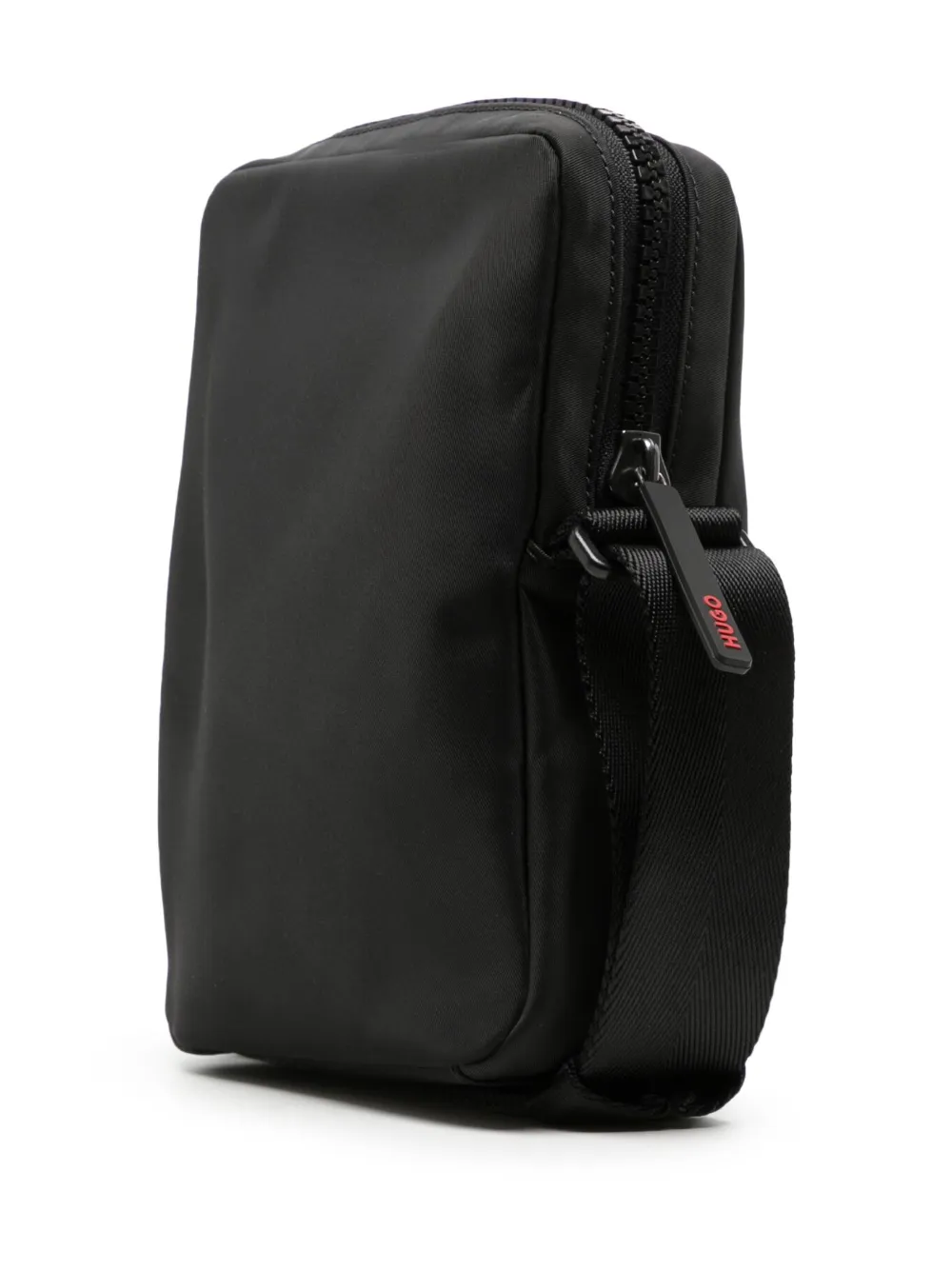 Hugo Boss Logo-patch Messenger Bag In Black