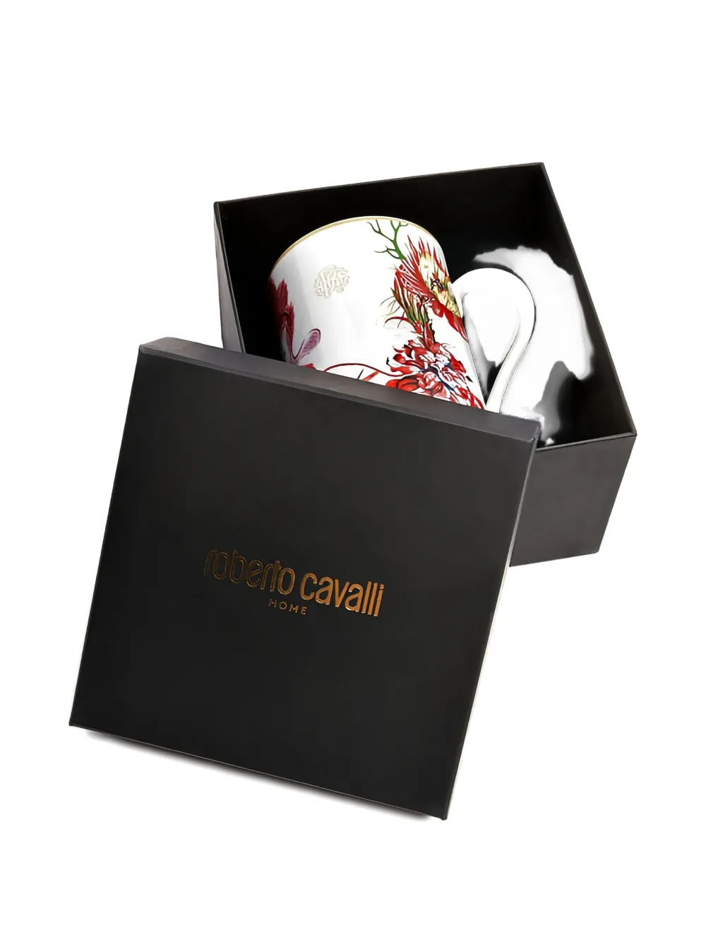 Roberto Cavalli Home Floral-print Teacup In Multi