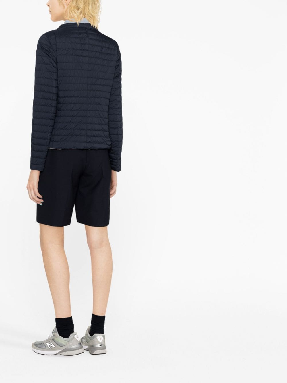 Shop Herno Nuage Reversible Quilted Jacket In Blau