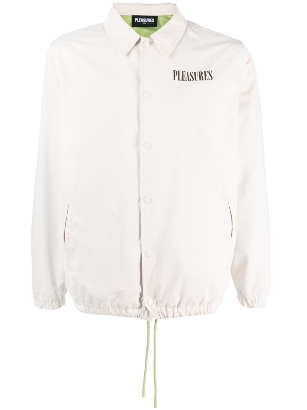 Pleasures logo-print windbreaker - Neutrals