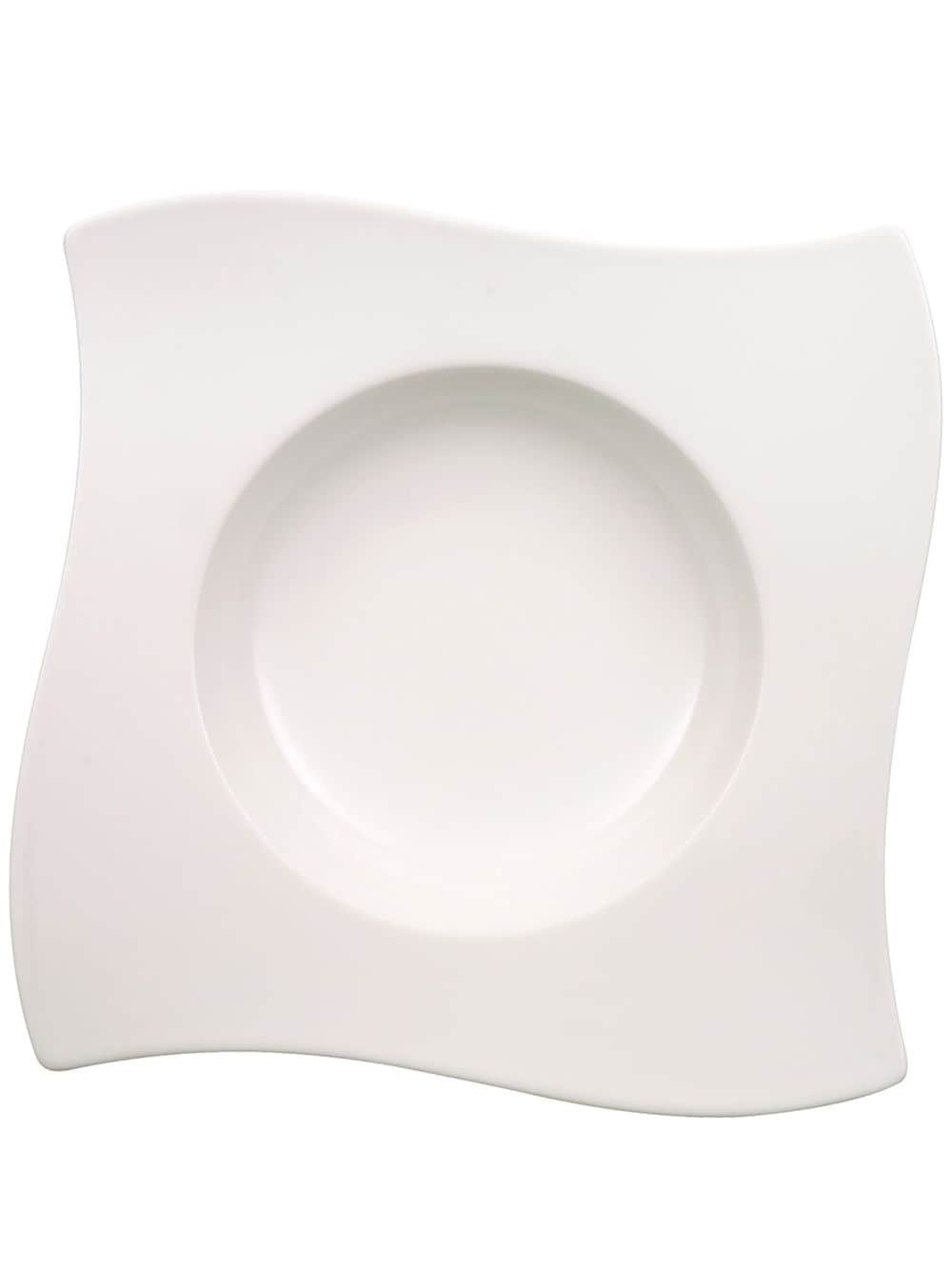 Villeroy & Boch Newwave Porcelain Plate (set Of 6) In White