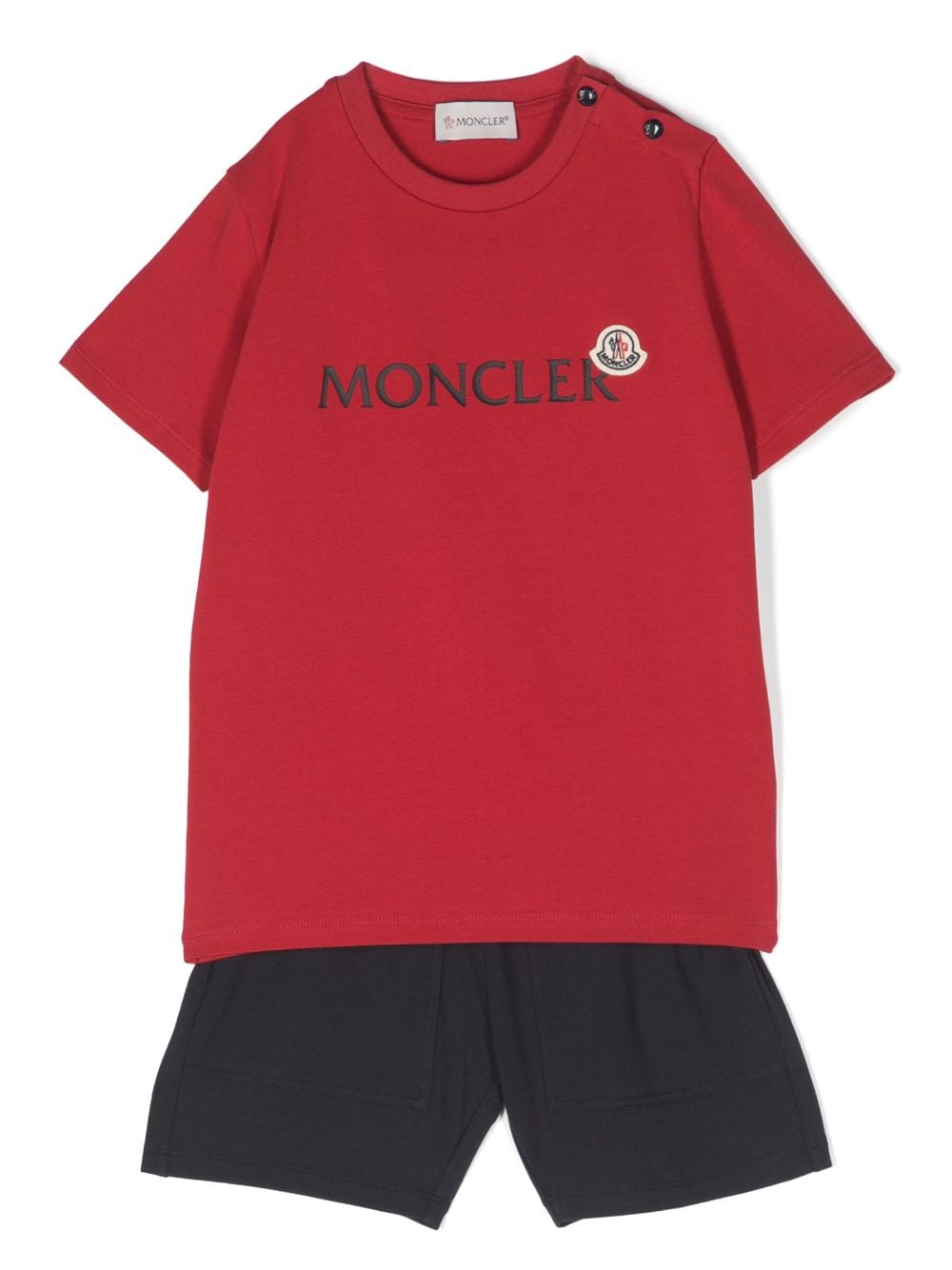 Moncler Enfant logo-print two-piece set - Red