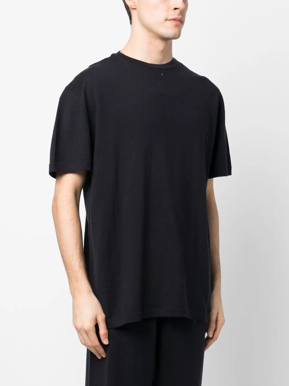 Extreme Cashmere Classic Cotton-cashmere T-shirt In Blue