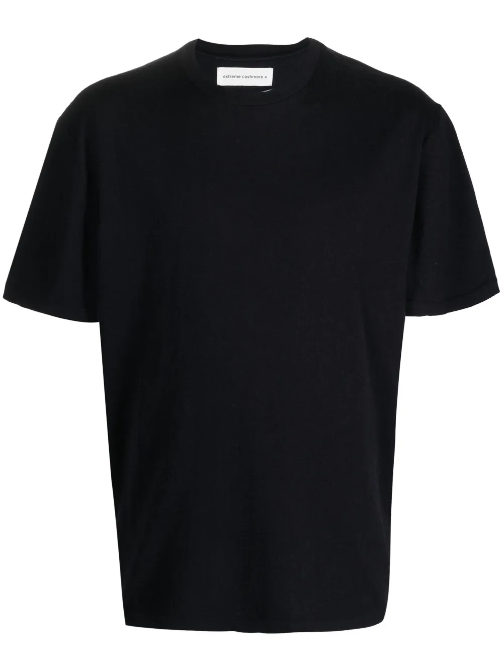Extreme Cashmere Classic Cotton-cashmere T-shirt In Blue