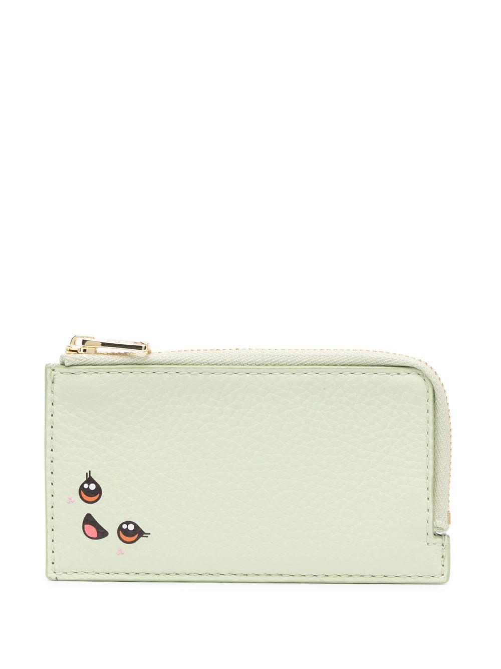 Bimba Y Lola Logo-print Zipped Wallet In Green