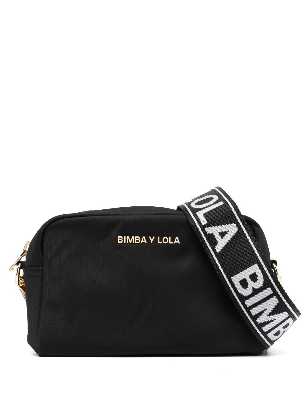 Bimba Y Lola Logo-plaque Crossbody Bag In Black