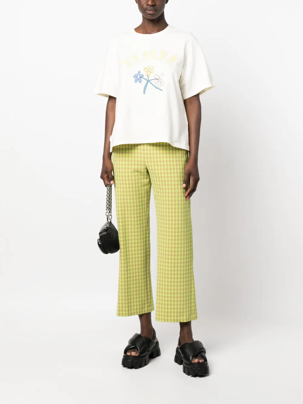 Bimba y Lola T-shirt met bloemenprint - Wit
