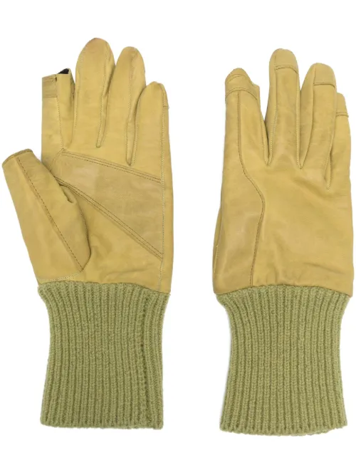 Gants en cuir à bords nervurés - Rick Owens - Modalova