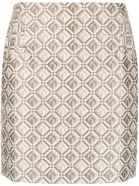 Marine Serre Moon Diamant jacquard miniskirt