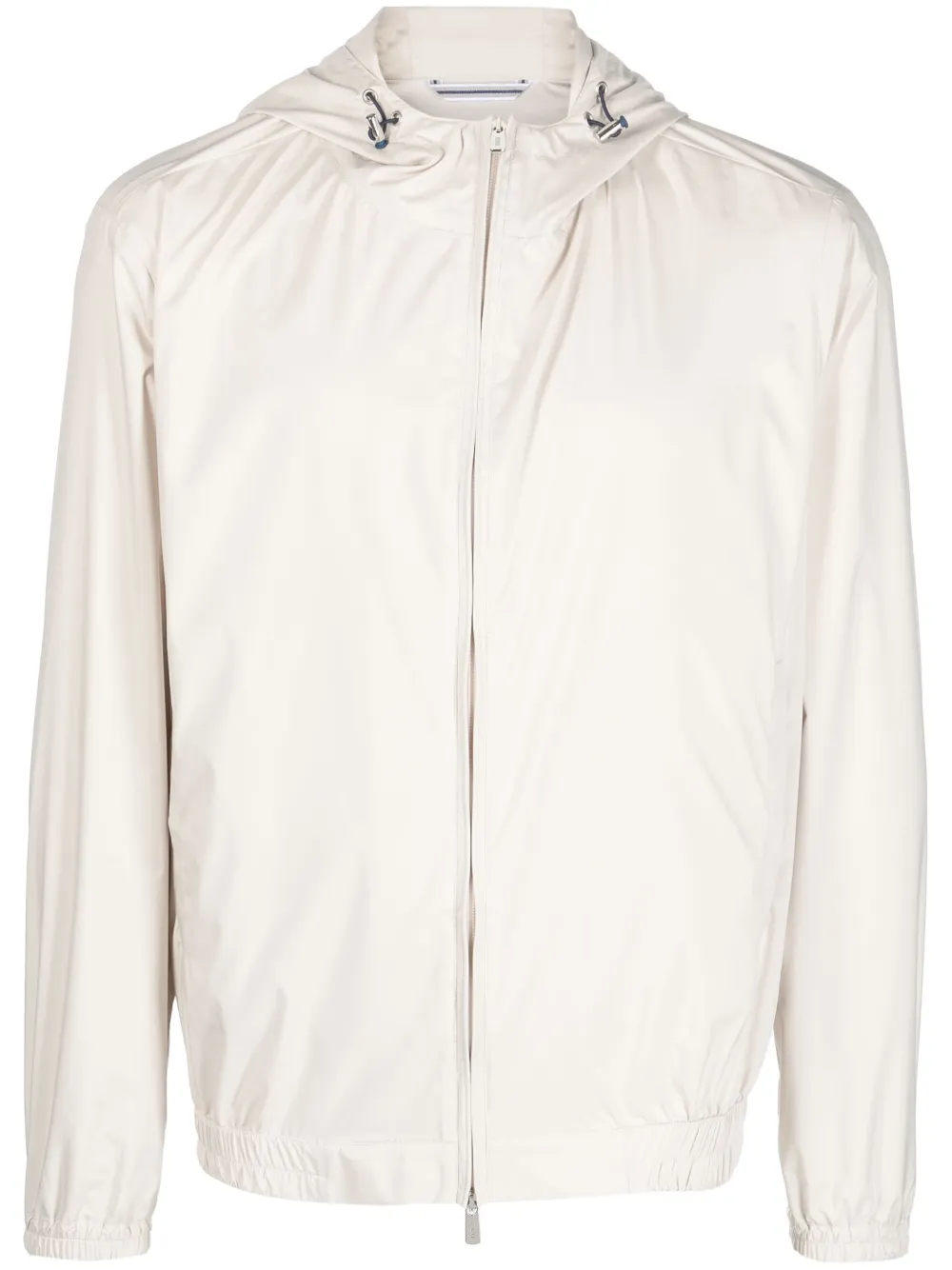 Fedeli zip-fastening hooded jacket - Neutrals