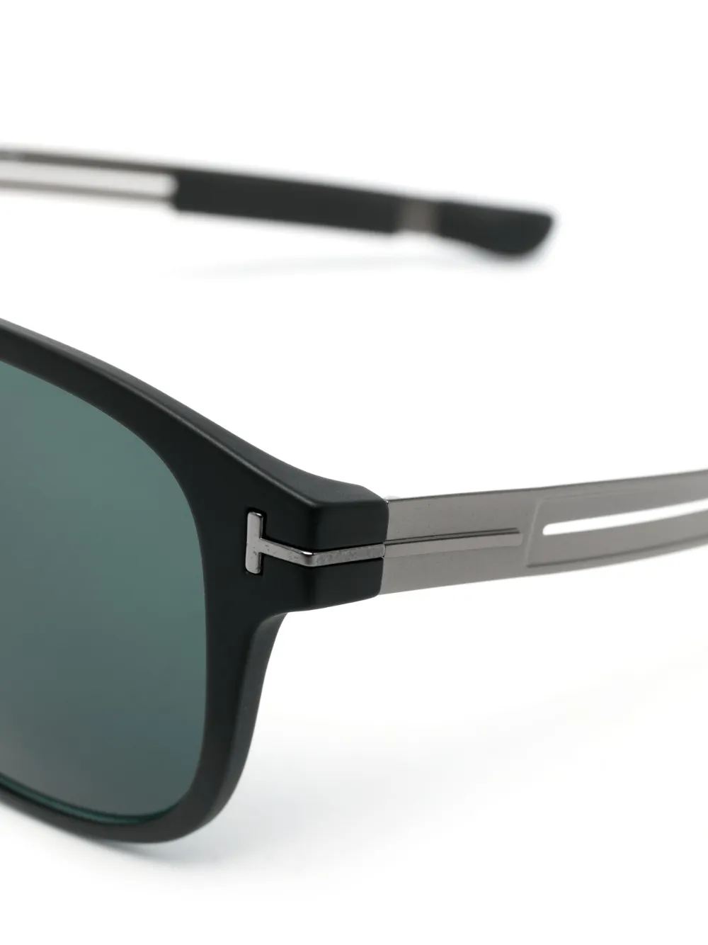 TOM FORD Eyewear Zonnebril met vierkant montuur Grijs