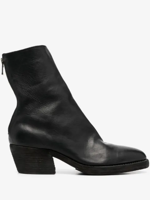 Guidi zip-up leather boots