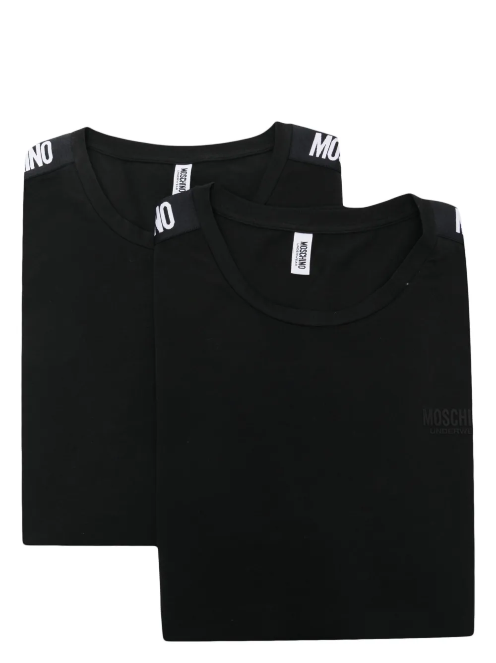 Moschino Logo-print T-shirt Set In Black