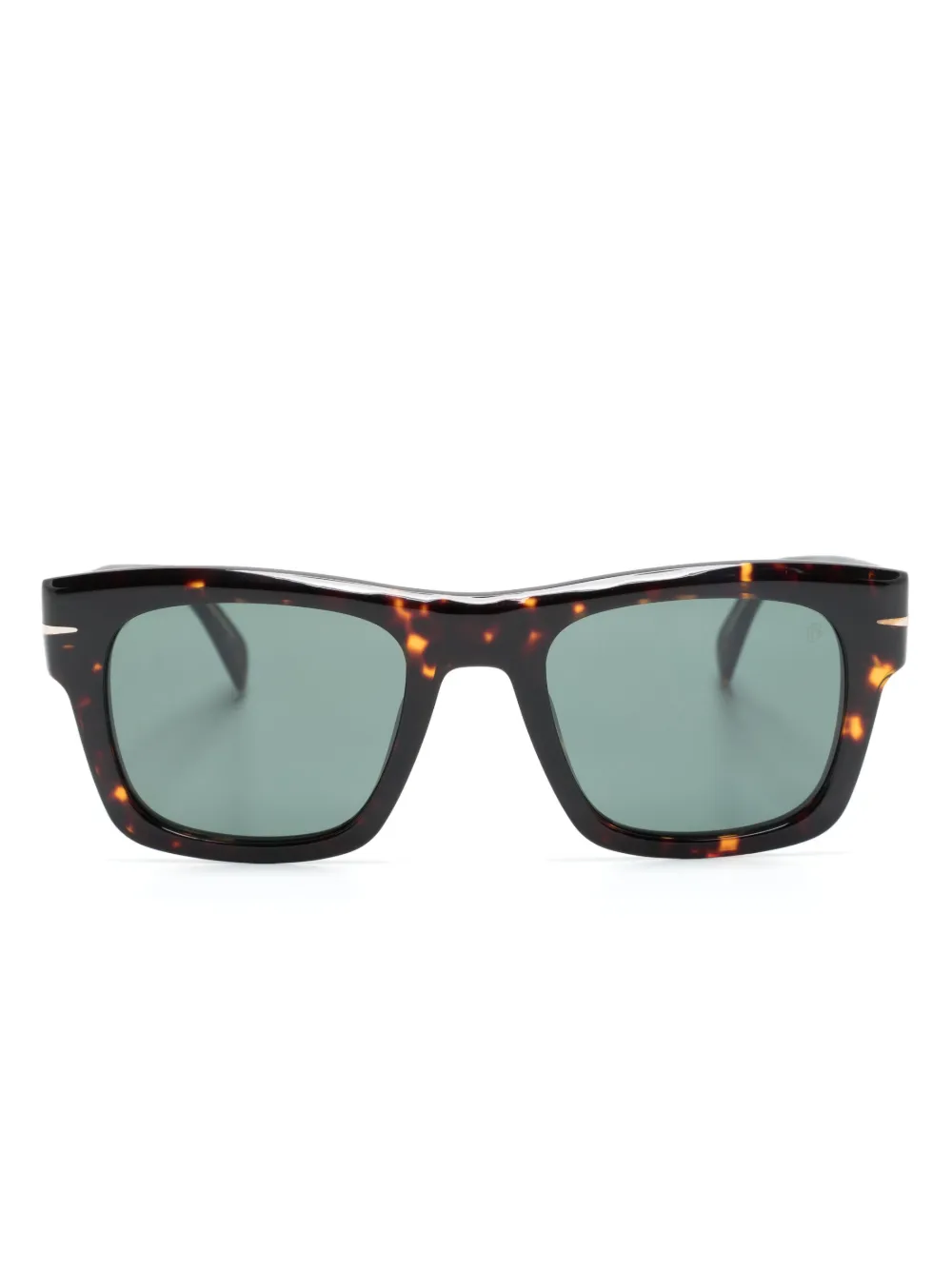 Eyewear By David Beckham Tortoiseshell-effect Square-frame Sunglasses In Brown