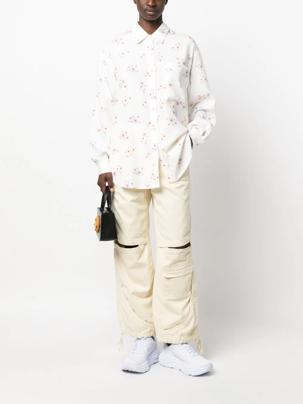 Bimba y Lola Blouse met bloemenprint - Wit
