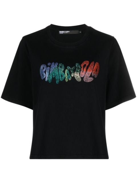 Bimba y Lola - Hot Fix-logo washed T-shirt