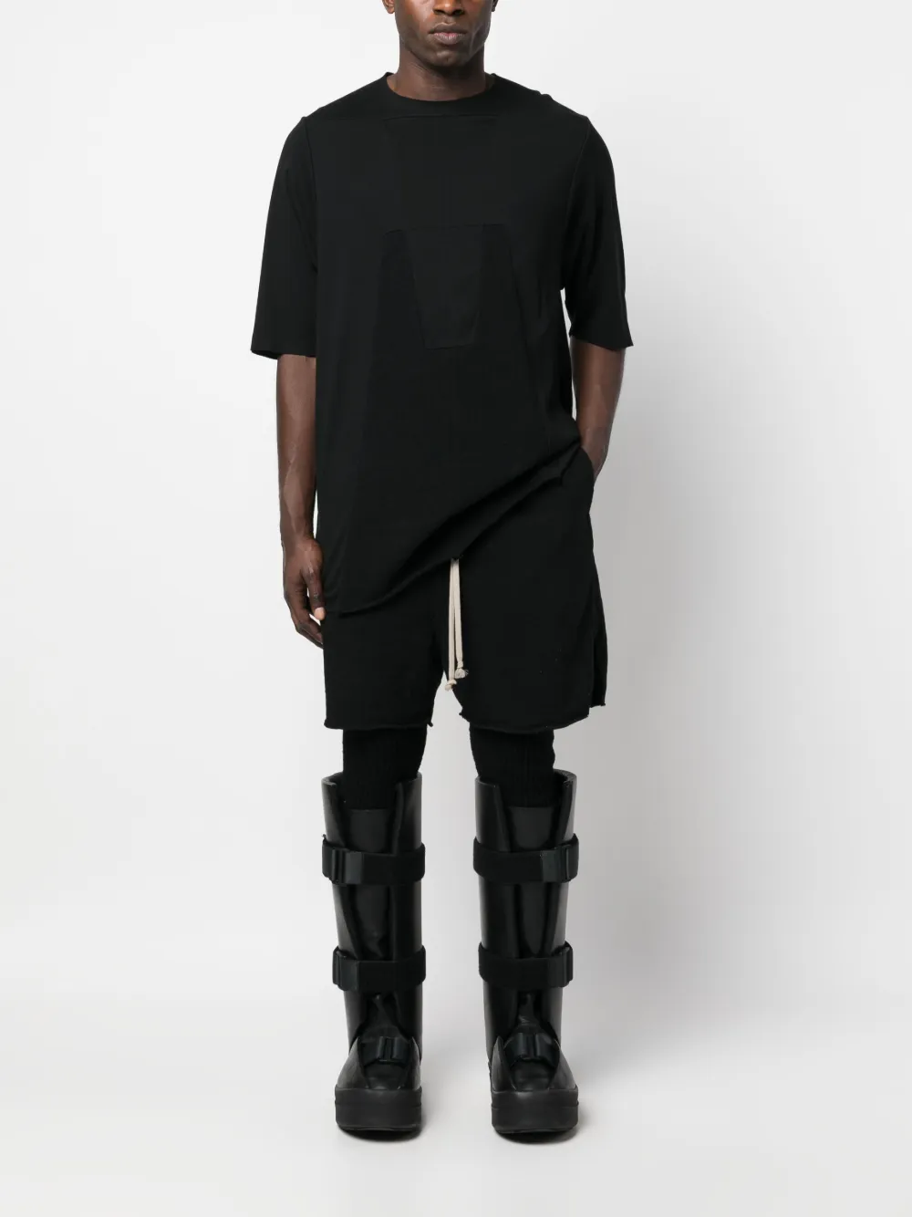 Rick Owens Shorts met trekkoord - Zwart