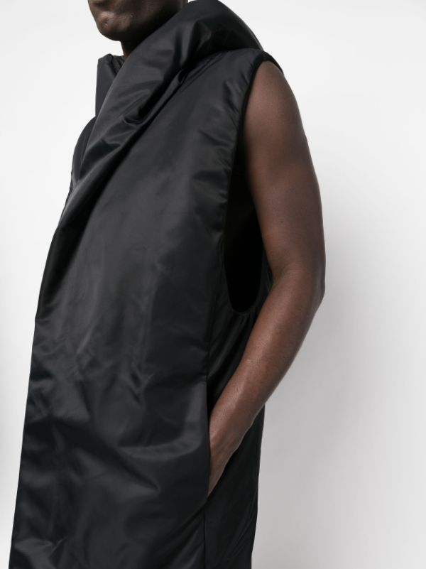 Rick Owens フーデッド ノースリーブ コート - Farfetch