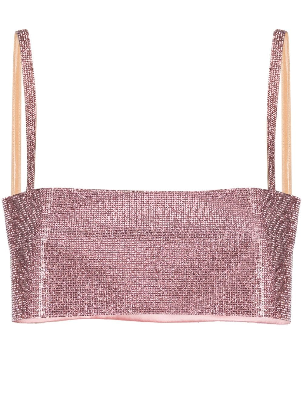 Shop Nué Charlotte Crystal-embellished Top In Rosa