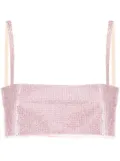 Nuè Charlotte crystal-embellished top - Pink