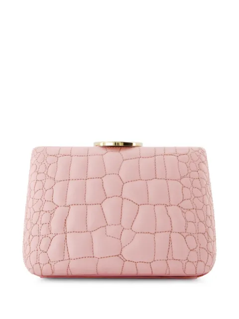 Giambattista Valli embossed-leather clutch bag