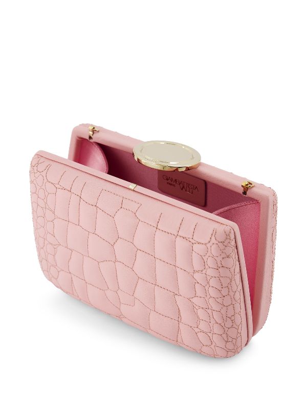 Pastel pink hot sale clutch bag