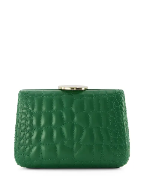 Giambattista Valli embossed-leather clutch bag