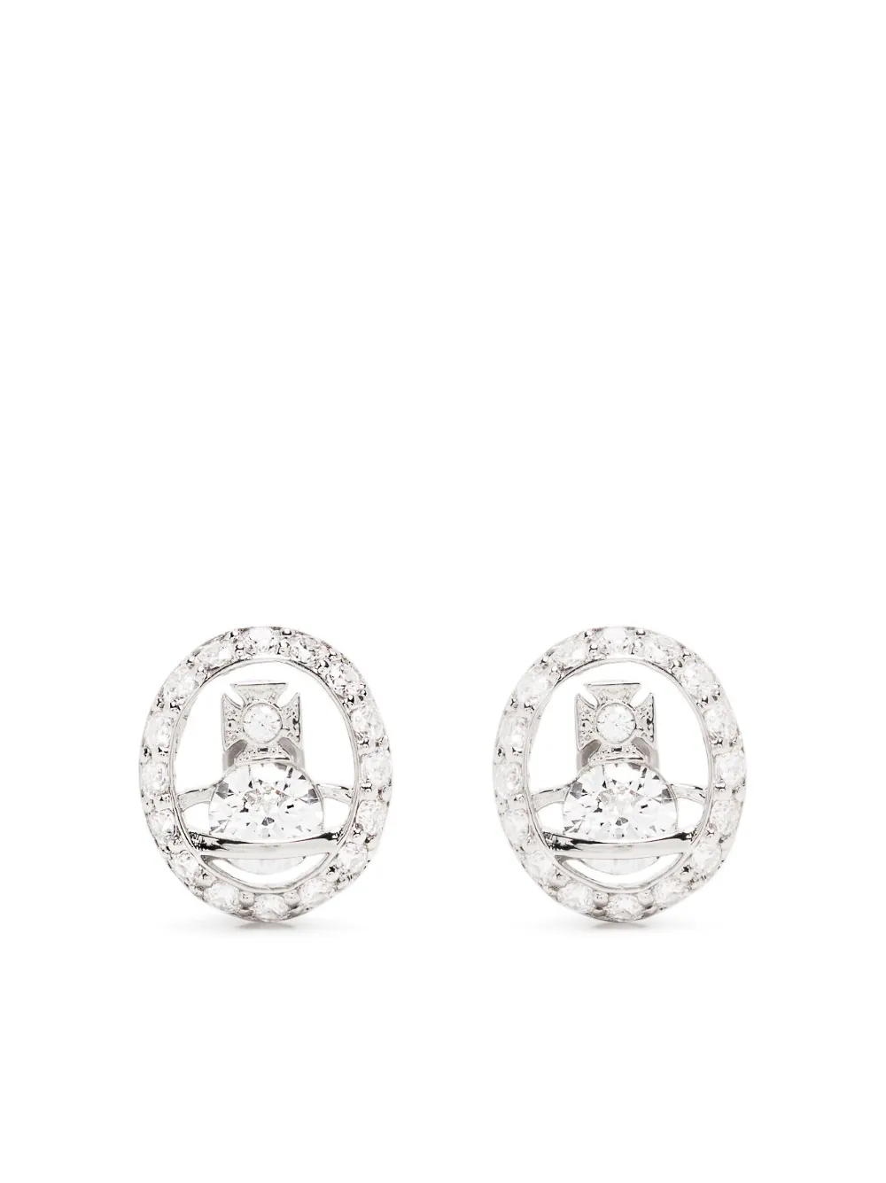 Vivienne Westwood Orb crystalembellished Earrings Farfetch