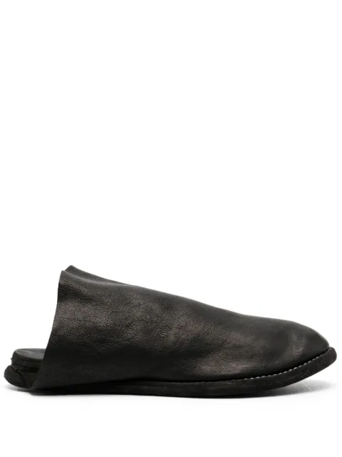 Guidi flat leather slippers